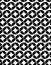 Monochrome endless vector texture with geometric figures, motif