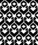 Monochrome endless vector texture with geometric figures, motif