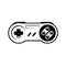 Monochrome gamepad or game controller concept