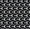 Monochrome geometric art seamless pattern, vector mosaic black