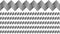 Monochrome geometric dot pattern page separator set