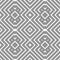 Monochrome geometric knotted seamless pattern