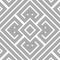 Monochrome geometric knotted seamless pattern