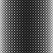 Monochrome geometrical halftone dot pattern background template