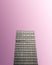 Monochrome Glass Skyscraper On Pink