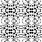 Monochrome graffiti on a white background seamless pattern