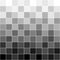Monochrome gray gradient geometric square pattern. Vector background