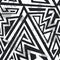 Monochrome grunge seamless pattern