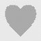 Monochrome heart shaped love concept background design