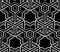 Monochrome illusory abstract geometric seamless pattern