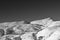 Monochrome image high desert hills