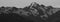 Monochrome image of Mount La Perouse