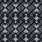 Monochrome knitted seamless pattern