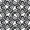Monochrome messy seamless pattern with parallel lines, black and