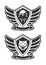 Monochrome military unit logo.