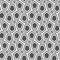 Monochrome mosaic seamless pattern.