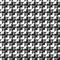 Monochrome mosaic seamless pattern.