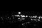 Monochrome Night City lunar landscape