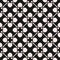 Monochrome ornamental pattern in arabian style. Floral geometric lattice