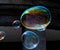 A monochrome picture of bubbles