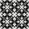 Monochrome pixels geometric abstract seamless pattern