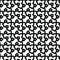 Monochrome seamless abstract geomatric pattern in black and white texture