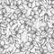 Monochrome seamless pattern