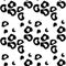 Monochrome seamless pattern. Black abstract liquid flat splashes on white. Vector illustration. EPS10