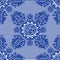 Monochrome seamless pattern. Design for dutch tile, background, textile