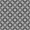 Monochrome seamless pattern. Geometric simple repetitive background.