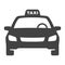Monochrome simple taxi icon vector illustration urban personal comfortable transport service
