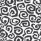 Monochrome spiral seamless pattern