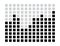 monochrome square diagram equalizer design isolated on white background
