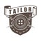 Monochrome tailor logo