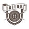 Monochrome tailor logo