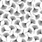 Monochrome texture with ginkgo leaves. Seamless pattern.
