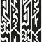 Monochrome totem seamless pattern.