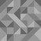 Monochrome triangular mosaic seamless pattern.