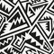 Monochrome tribal pattern