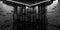 Monochrome View of a Spacious Room With Minimalist Decor 3d render illustration