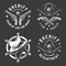 Monochrome vintage emblems