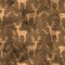 Monochrome watercolor  hand drawn artistic grunge woodland deers vintage seamless pattern