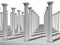 Monochromic image of classic columns