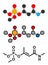 Monocrotophos organophosphate insecticide molecule. Also known to be persistent organic pollutant