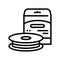 monofilament line line icon vector illustration