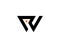 Monogram anagram lettermark logo of letter R W U V S