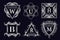 Monogram design elements, graceful template. Calligraphic elegant line art logo design. Emblem Letters. Business sign for