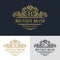 Monogram design elements, graceful template. Calligraphic elegant line art logo design. Letter emblem sign B, S, C for Royalty