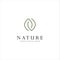 Monogram Letter N Leaf Logo Nature Logos Stock Illustration . Simple Letter N Organic Logo Design Natural