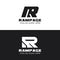 Monogram Monochrome Letter R Logo template idea